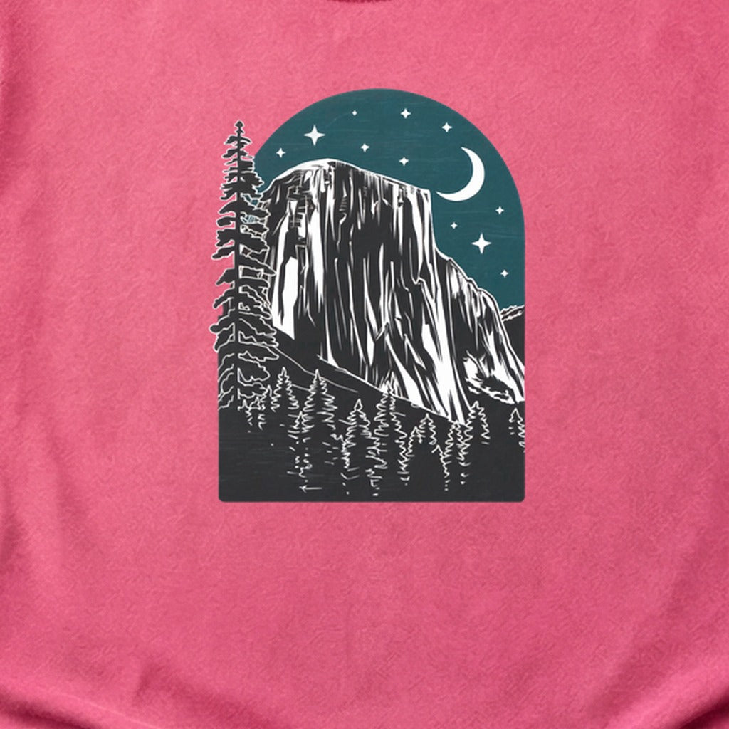 Yosemite El Capitan at Night Cotton T-Shirt