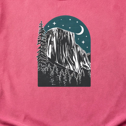 Yosemite El Capitan at Night Cotton T-Shirt