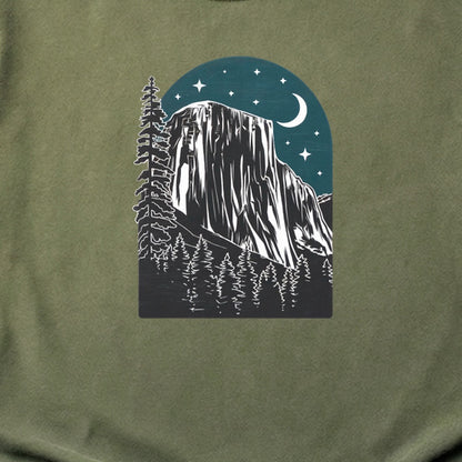 Yosemite El Capitan at Night Cotton T-Shirt