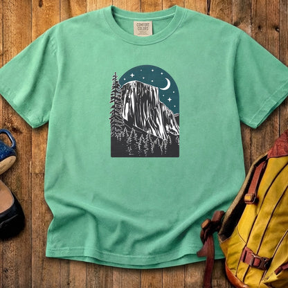 Yosemite El Capitan at Night Cotton T-Shirt