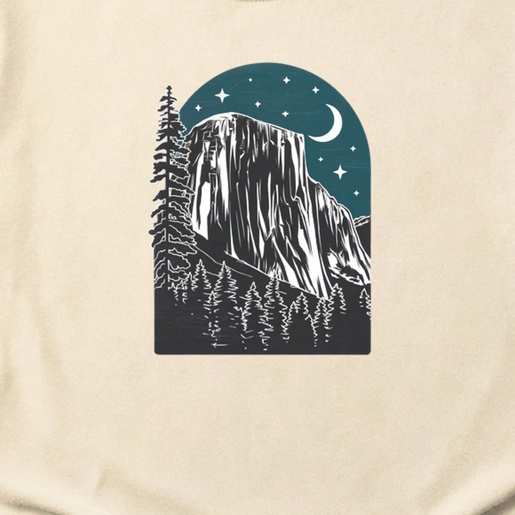 Yosemite El Capitan at Night Cotton T-Shirt