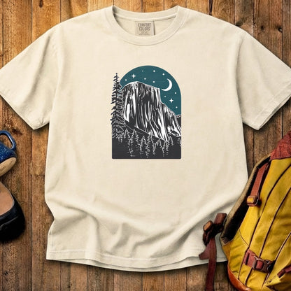 Yosemite El Capitan at Night Cotton T-Shirt