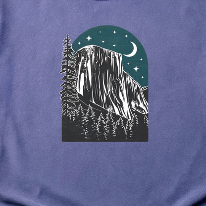 Yosemite El Capitan at Night Cotton T-Shirt