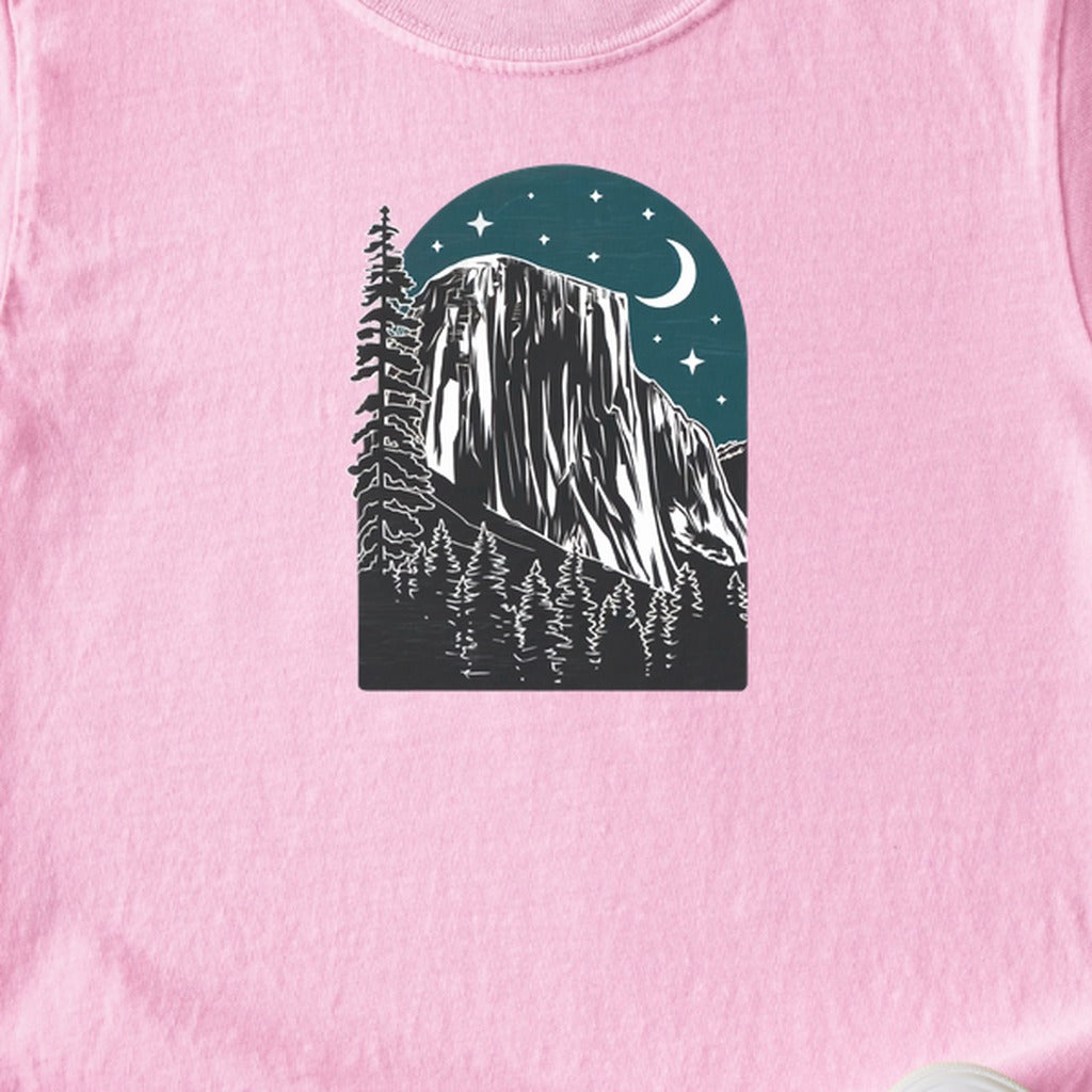 Yosemite El Capitan at Night Kids Cotton T-Shirt