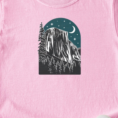 Yosemite El Capitan at Night Kids Cotton T-Shirt
