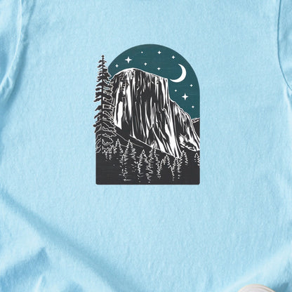 Yosemite El Capitan at Night Kids Cotton T-Shirt
