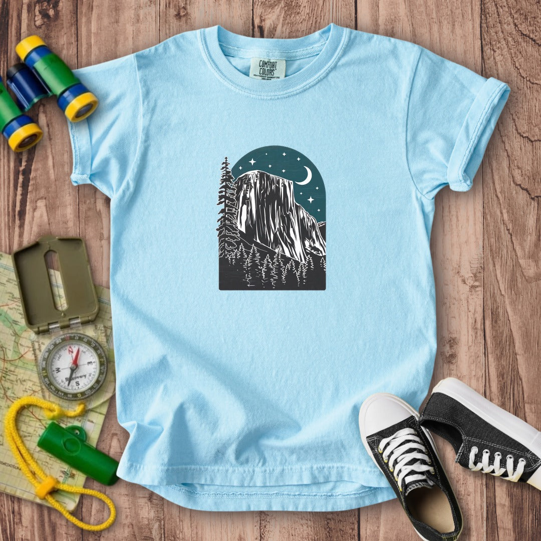 Yosemite El Capitan at Night Kids Cotton T-Shirt