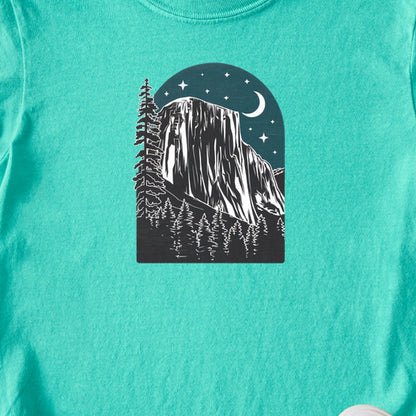Yosemite El Capitan at Night Kids Cotton T-Shirt