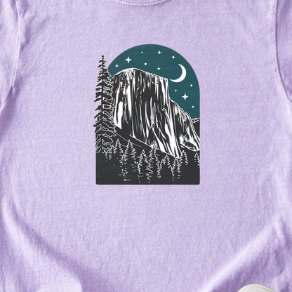 Yosemite El Capitan at Night Kids Cotton T-Shirt