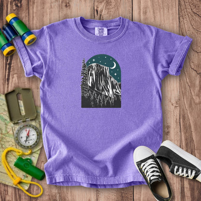 Yosemite El Capitan at Night Kids Cotton T-Shirt