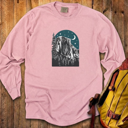 Yosemite El Capitan at Night Cotton Long Sleeve