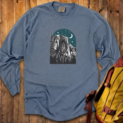 Yosemite El Capitan at Night Cotton Long Sleeve