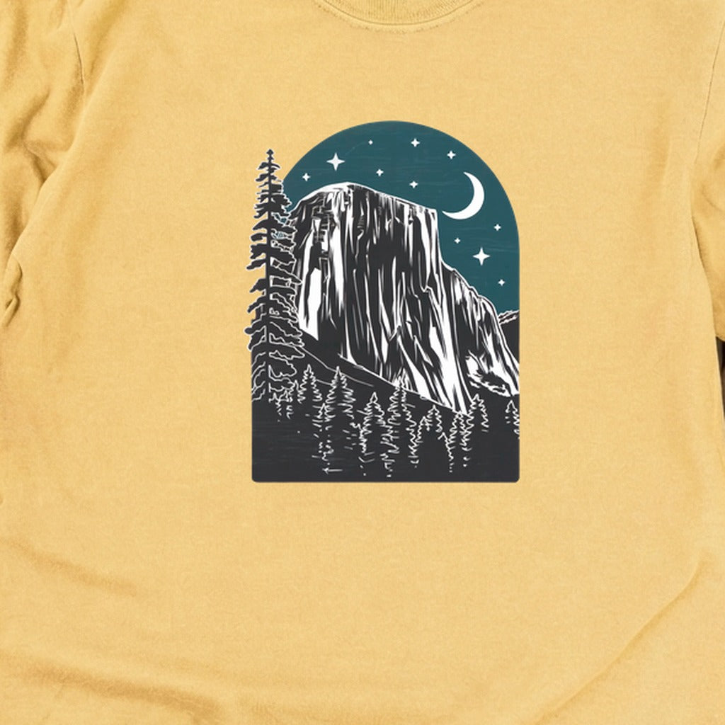 Yosemite El Capitan at Night Cotton Long Sleeve