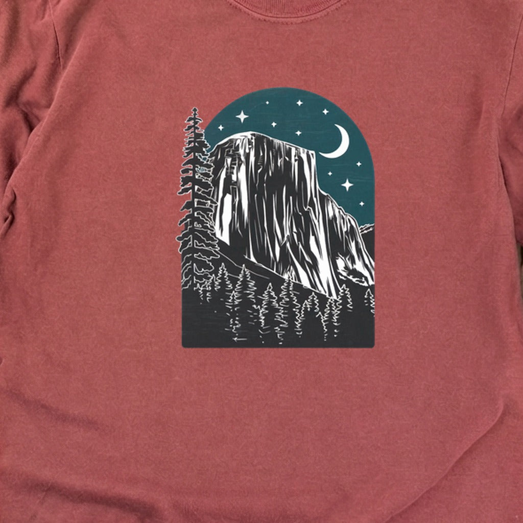 Yosemite El Capitan at Night Cotton Long Sleeve