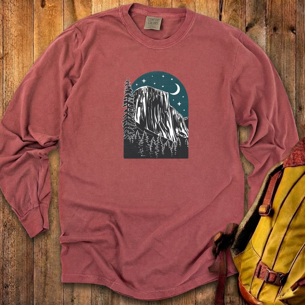 Yosemite El Capitan at Night Cotton Long Sleeve