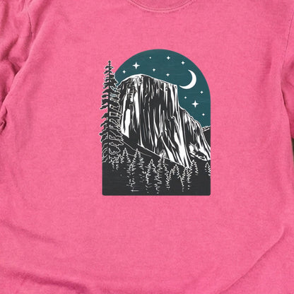 Yosemite El Capitan at Night Cotton Long Sleeve