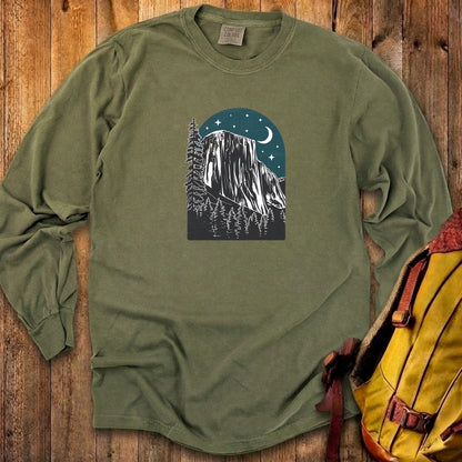 Yosemite El Capitan at Night Cotton Long Sleeve