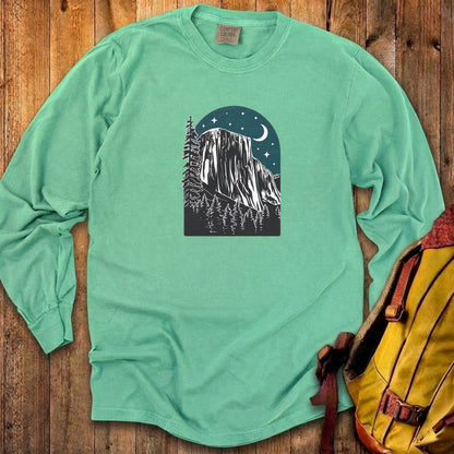 Yosemite El Capitan at Night Cotton Long Sleeve