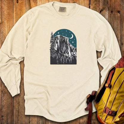 Yosemite El Capitan at Night Cotton Long Sleeve