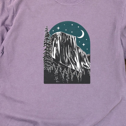 Yosemite El Capitan at Night Cotton Long Sleeve