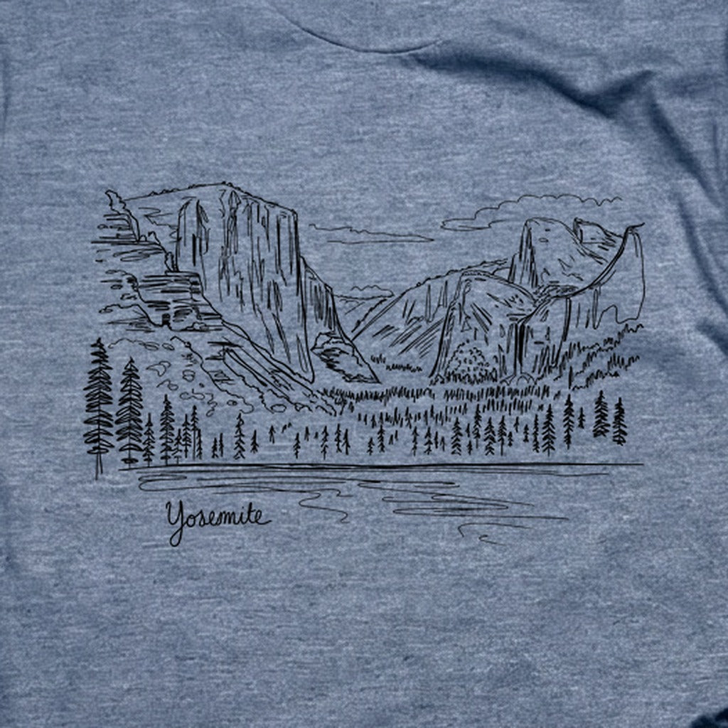 Yosemite Line Drawing T-Shirt