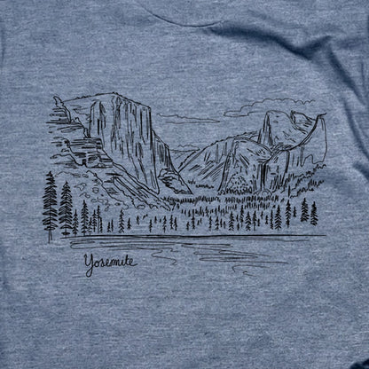 Yosemite Line Drawing T-Shirt