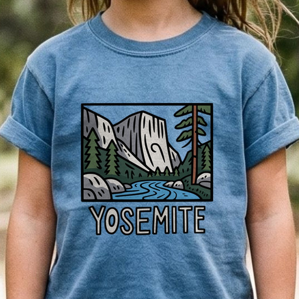 Yosemite National Park Kids Cotton T-Shirt