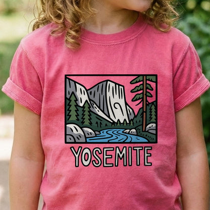 Yosemite National Park Kids Cotton T-Shirt