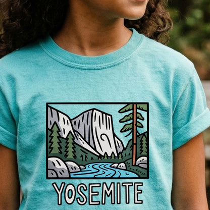 Yosemite National Park Kids Cotton T-Shirt