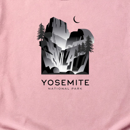 Yosemite National Park Noir Cotton T-Shirt