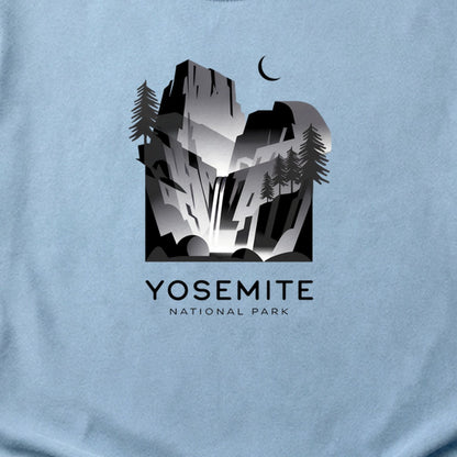 Yosemite National Park Noir Cotton T-Shirt