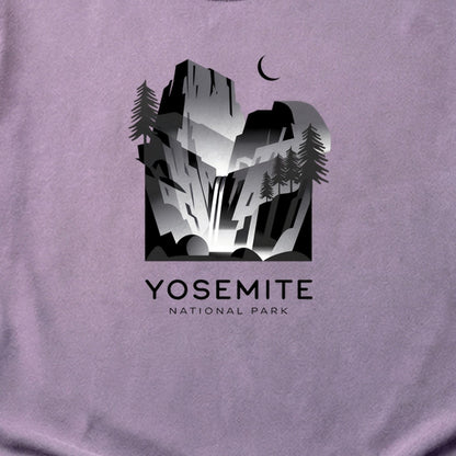 Yosemite National Park Noir Cotton T-Shirt
