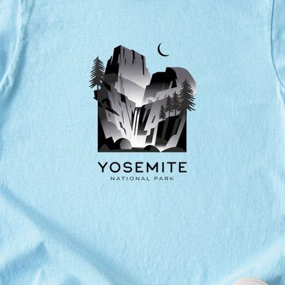 Yosemite National Park Noir Kids Cotton T-Shirt