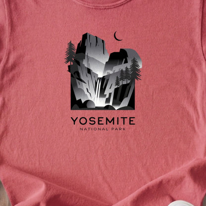 Yosemite National Park Noir Kids Cotton T-Shirt