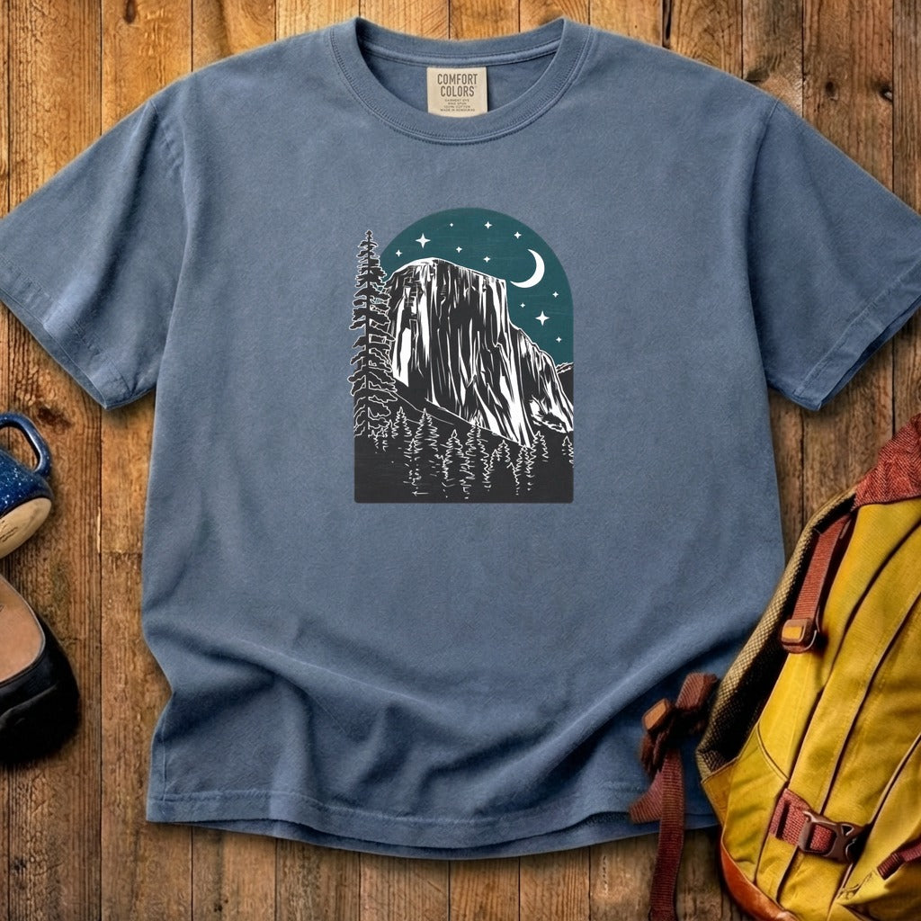 Yosemite at Night Cotton T-Shirt