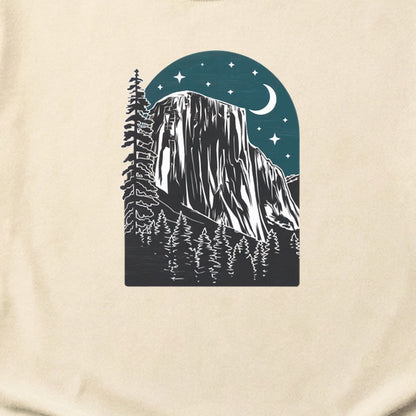 Yosemite at Night Cotton T-Shirt
