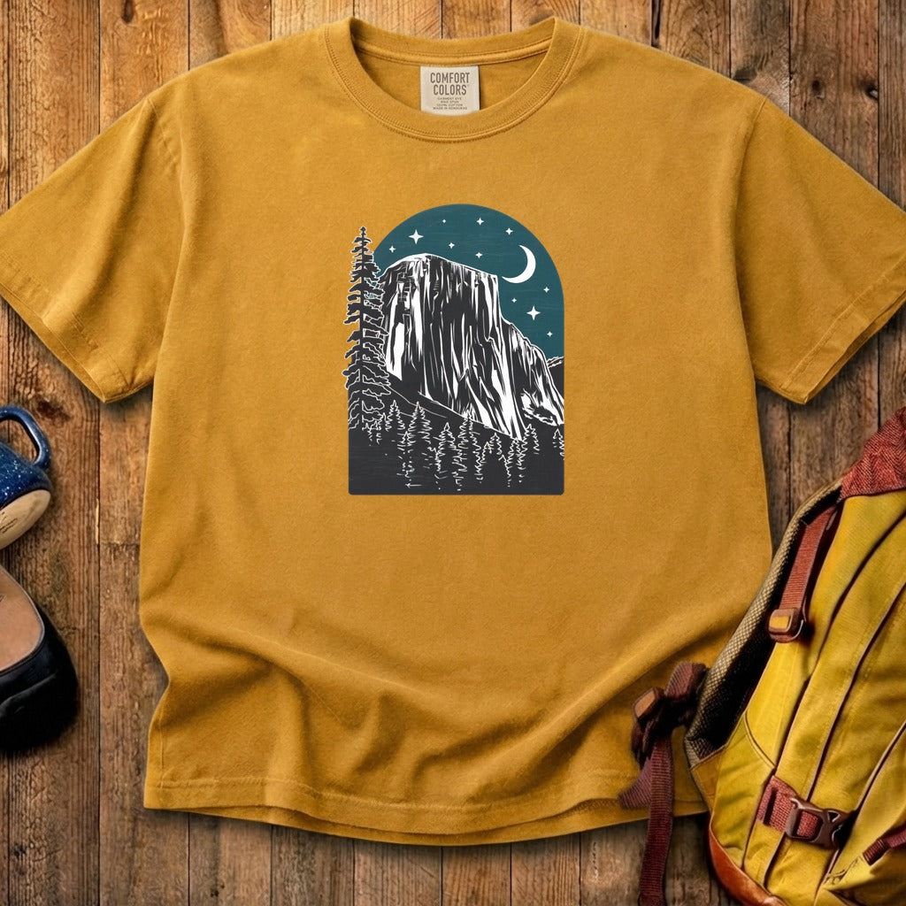 Yosemite at Night Cotton T-Shirt