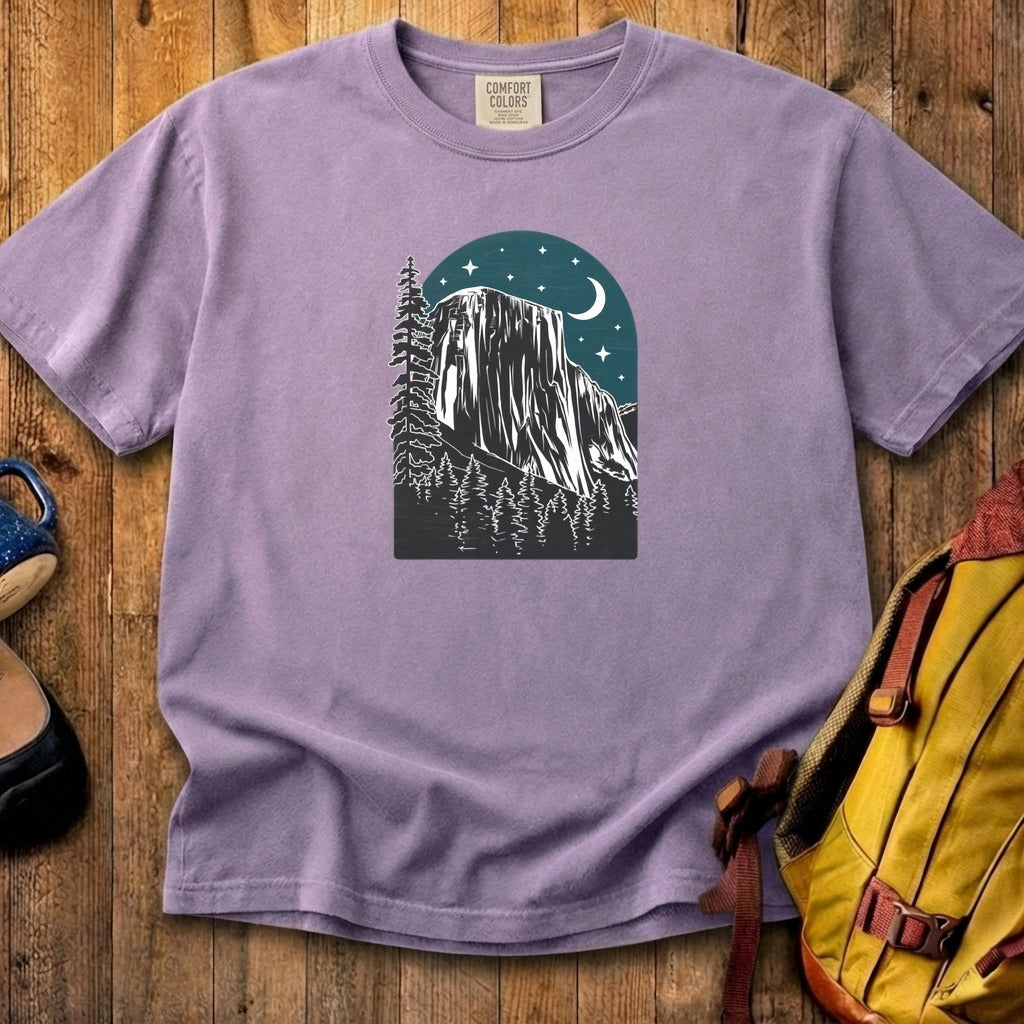 Yosemite at Night Cotton T-Shirt