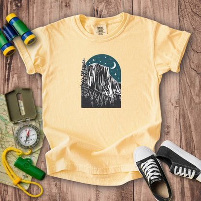 Yosemite at Night Kids Cotton T-Shirt