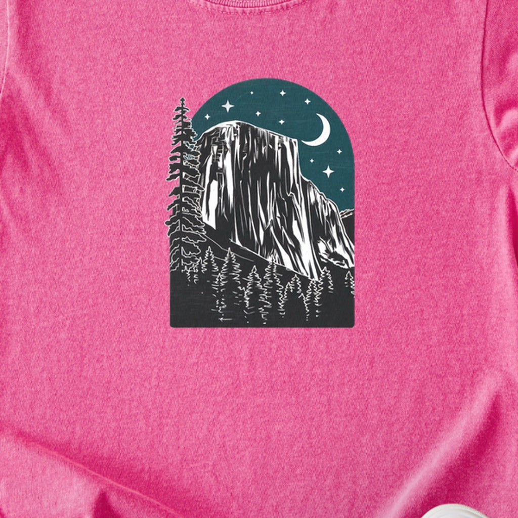 Yosemite at Night Kids Cotton T-Shirt