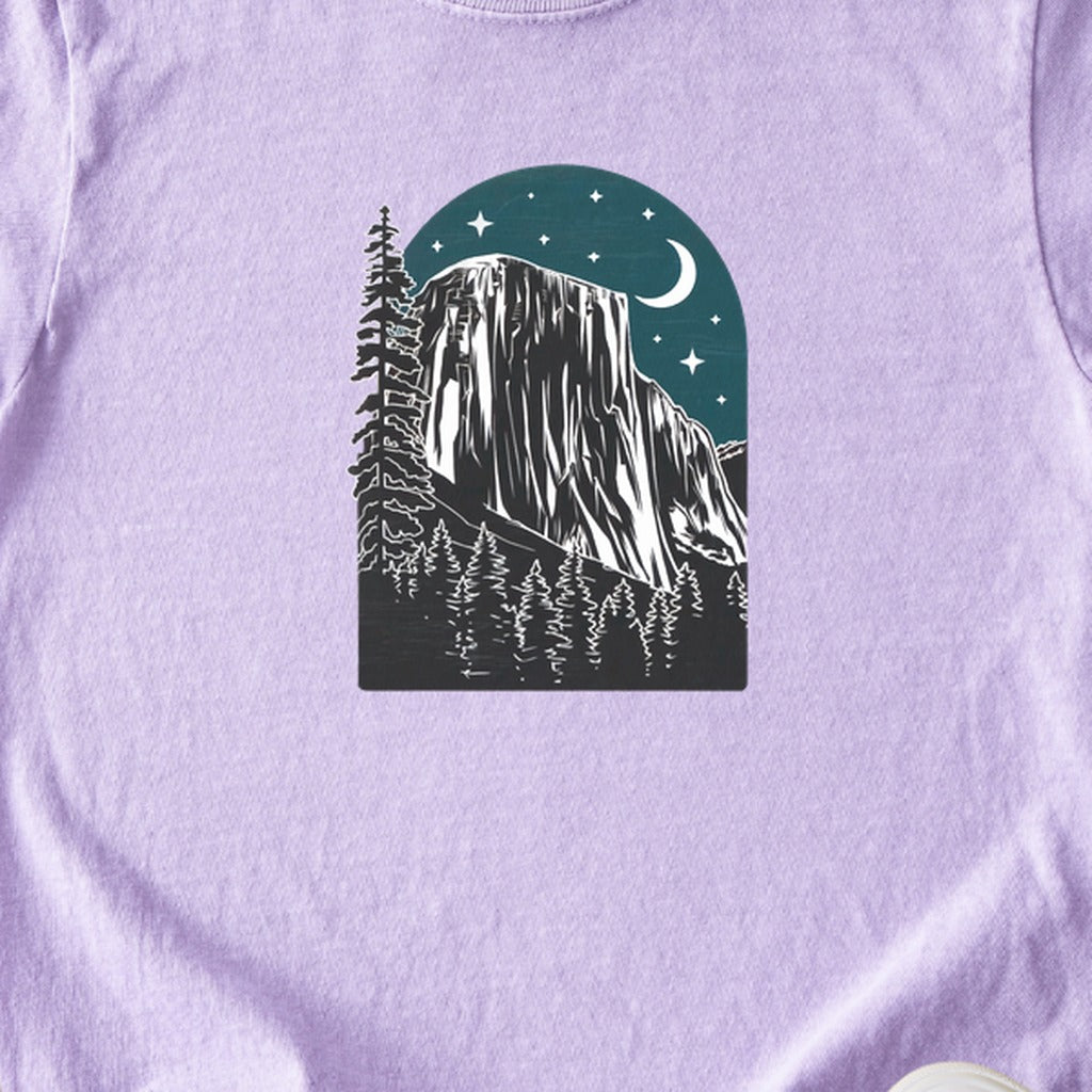 Yosemite at Night Kids Cotton T-Shirt