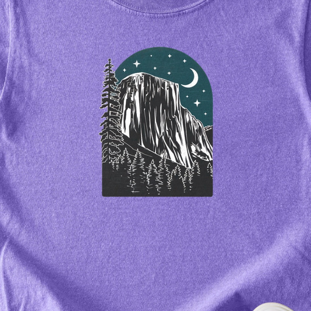 Yosemite at Night Kids Cotton T-Shirt