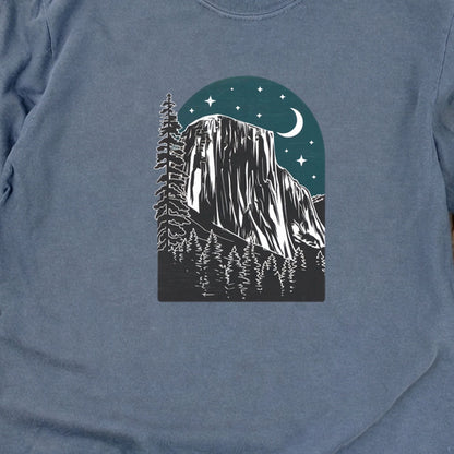 Yosemite at Night Cotton Long Sleeve