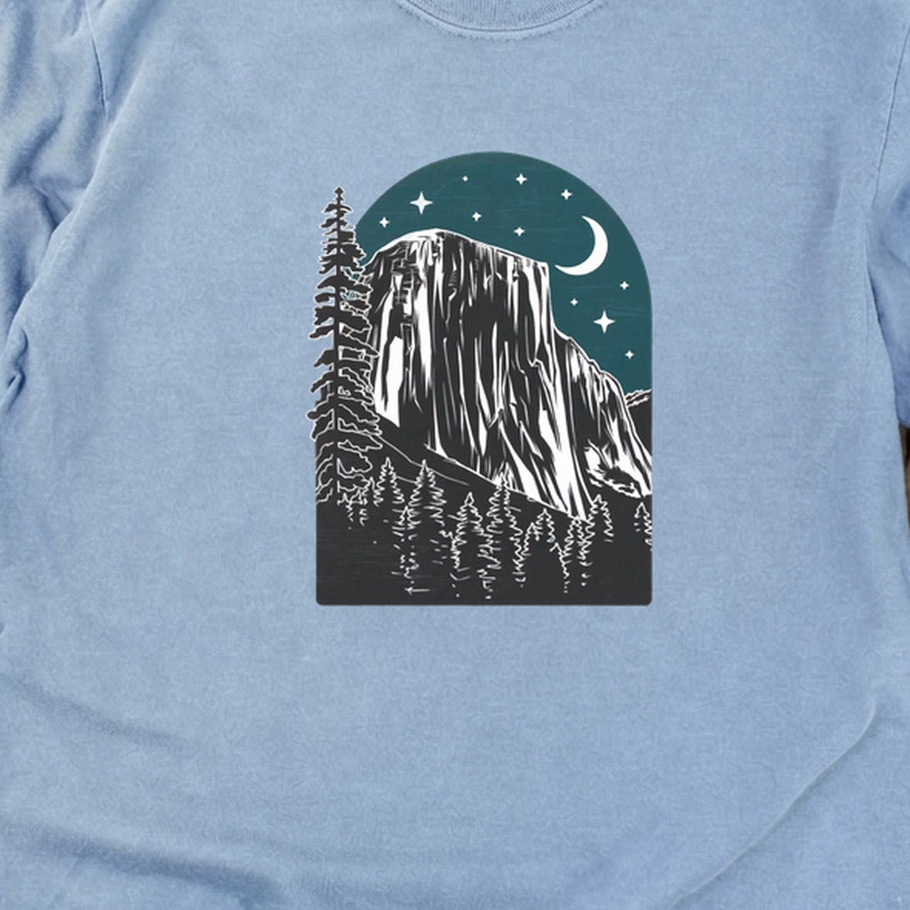 Yosemite at Night Cotton Long Sleeve