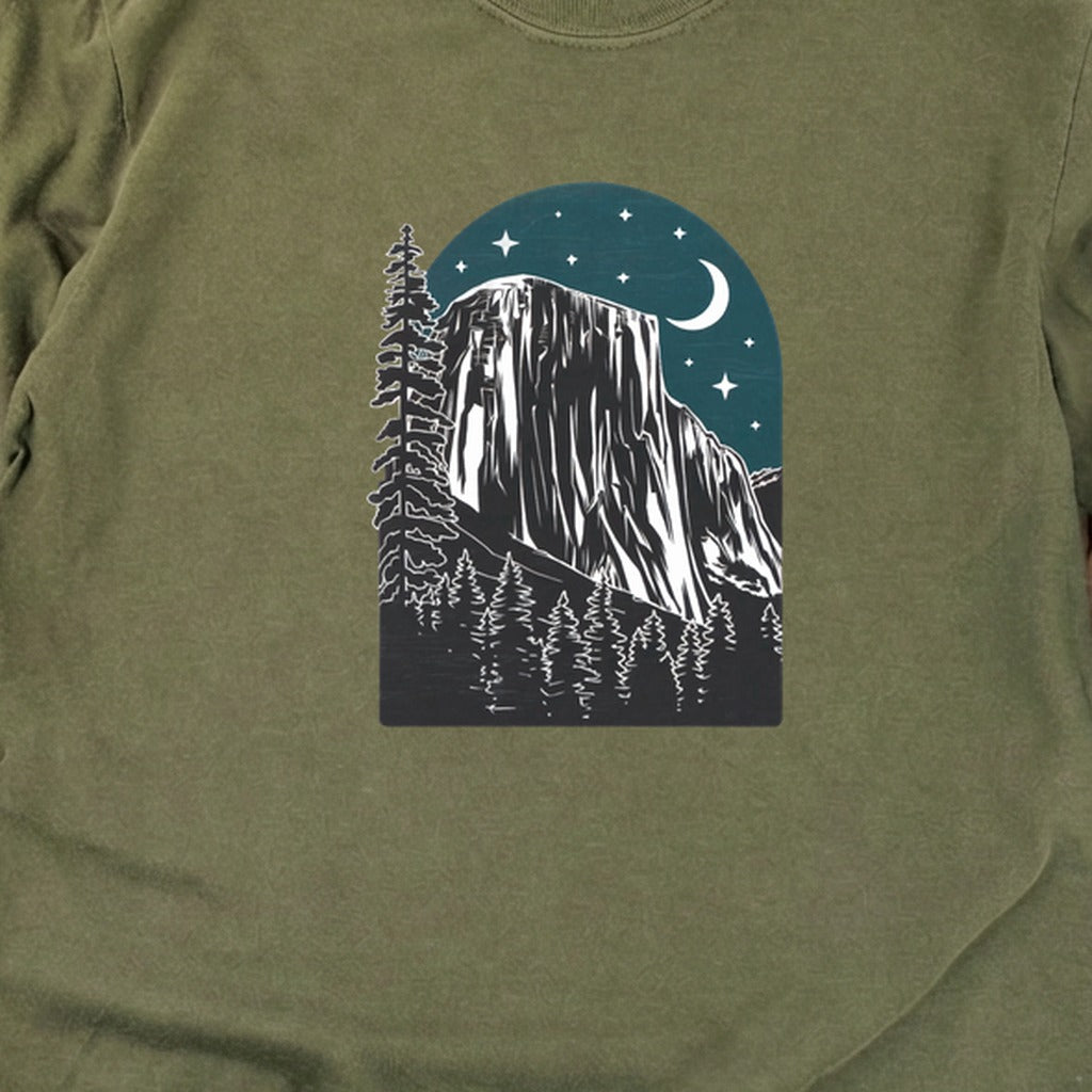 Yosemite at Night Cotton Long Sleeve