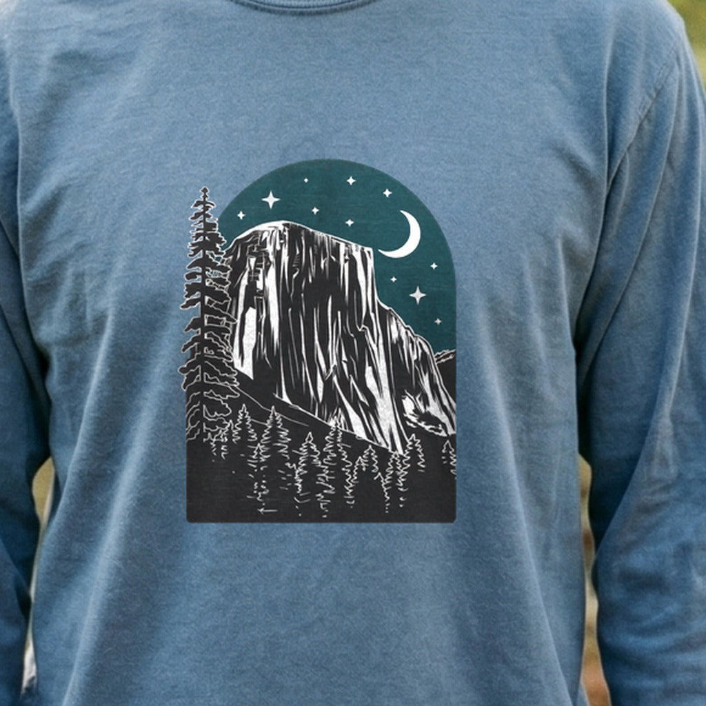 Yosemite at Night Cotton Long Sleeve