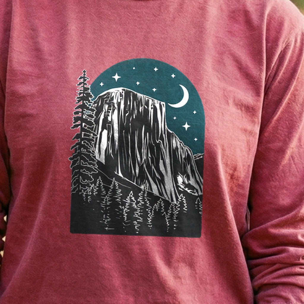 Yosemite at Night Cotton Long Sleeve