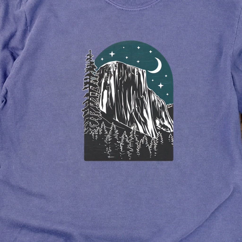 Yosemite at Night Cotton Long Sleeve