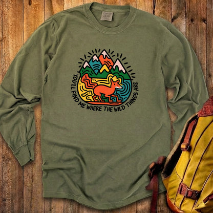 Youll Find Me Cotton Long Sleeve