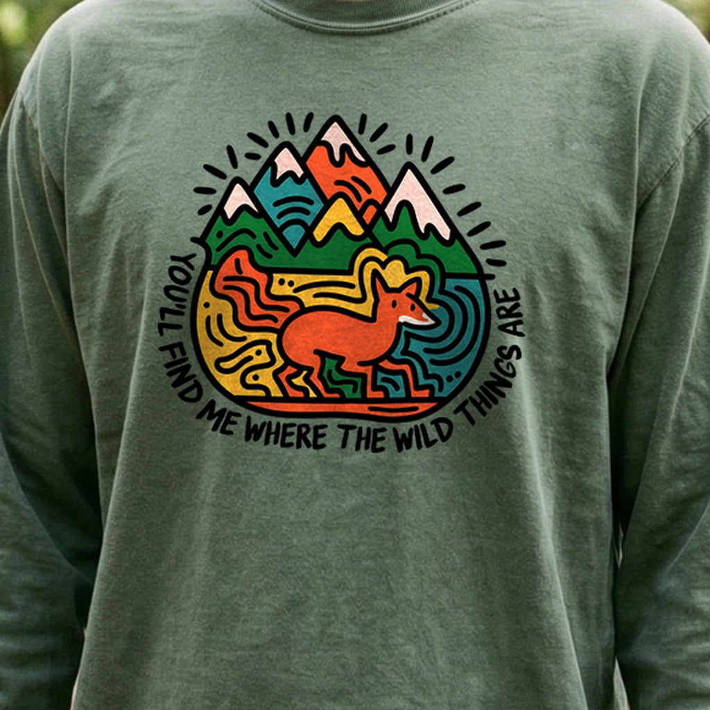 Youll Find Me Cotton Long Sleeve